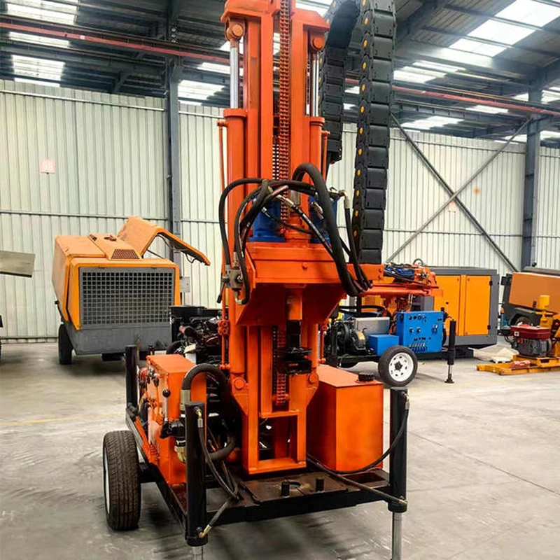 Customized Factory Direct Selling EPA Diesel Engine Water Well Drilling Rig For Water Well Wheeled Water Well Drilling Rig