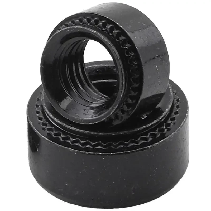 Black Carbon Steel M3 M4 M5 M6 M8 M10 CLS Self-Clinching Insert Nutsert Nut Press Rivet Nut Rivnut Slab 0.8mm-3.18mm