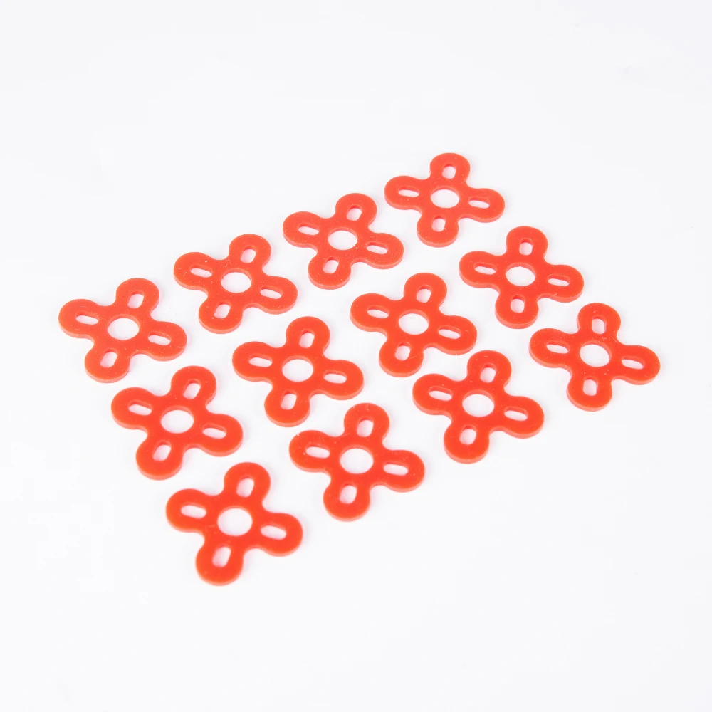 

12PCS Motor Silicone Anti-vibration Pad 16*19mm Hole Position for 22series Motor 2205 2206 2207 2306 RC Drone FPV Racing DIY