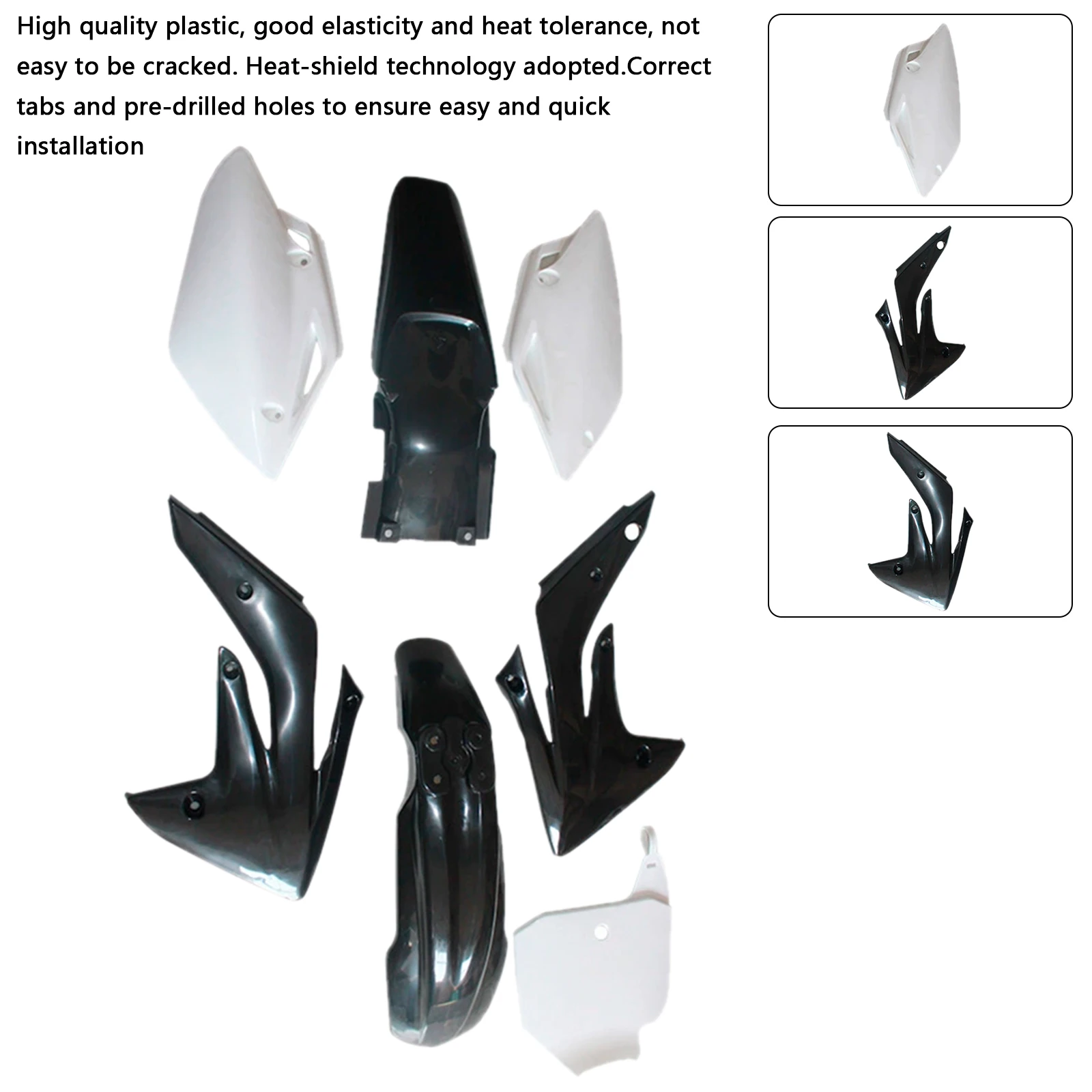 Topteng Body Plastic Kit Fender Fairing For Honda CRF150R/RB 2007-2014