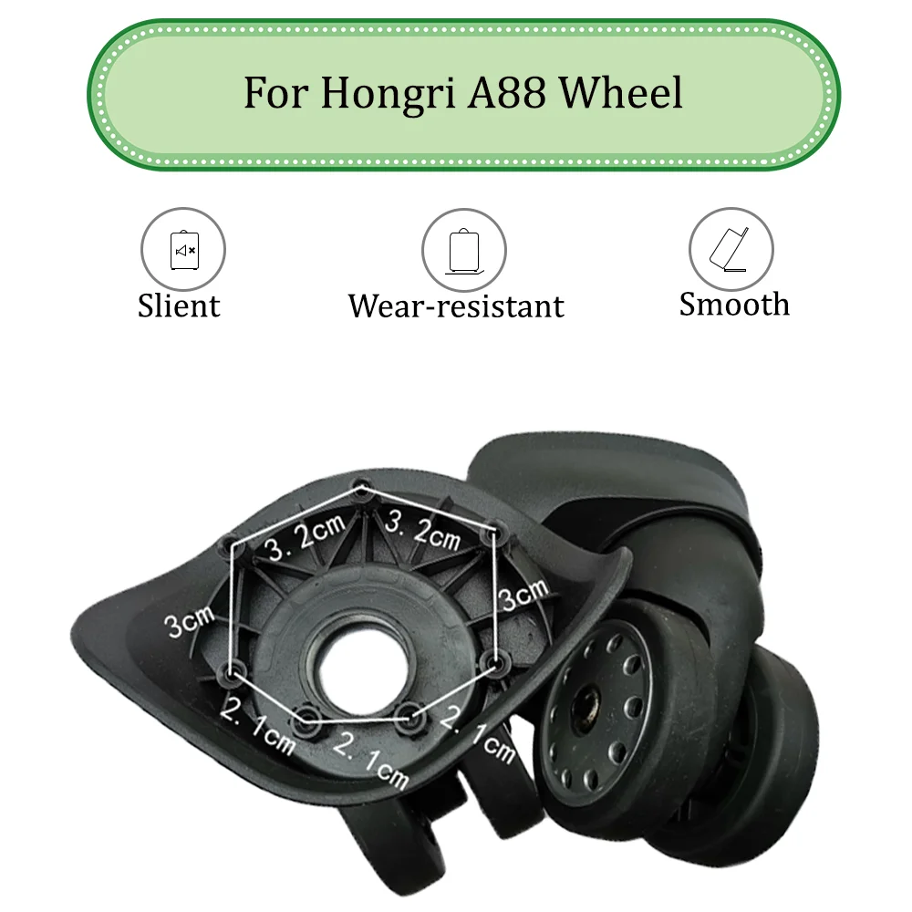 Suitable For Hongri A88 Universal Wheel Trolley Case Wheel Replacement Luggage Pulley Sliding Casters wear-resistant Repair