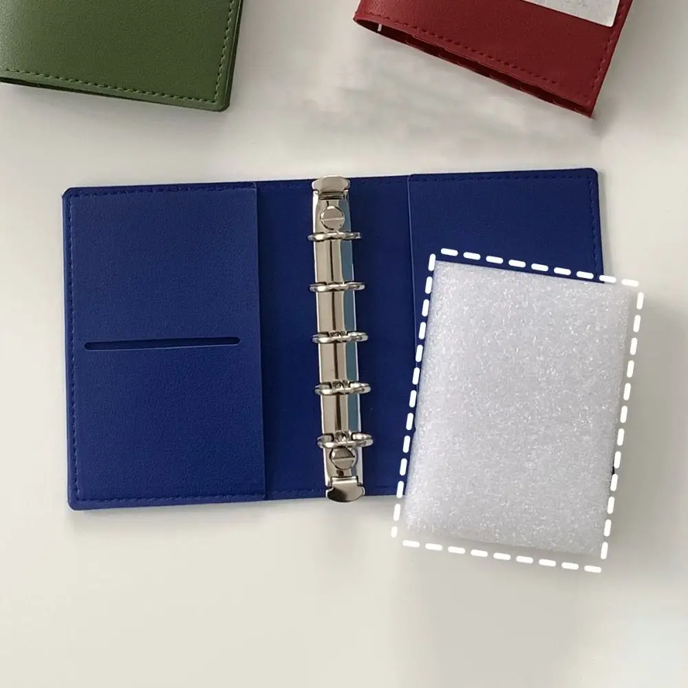 Simple M5 Loose Leaf Notebook PU Leather 50 Sheets Mini Pocket Notebook Diary Blank Page DIY Binder Notebook School