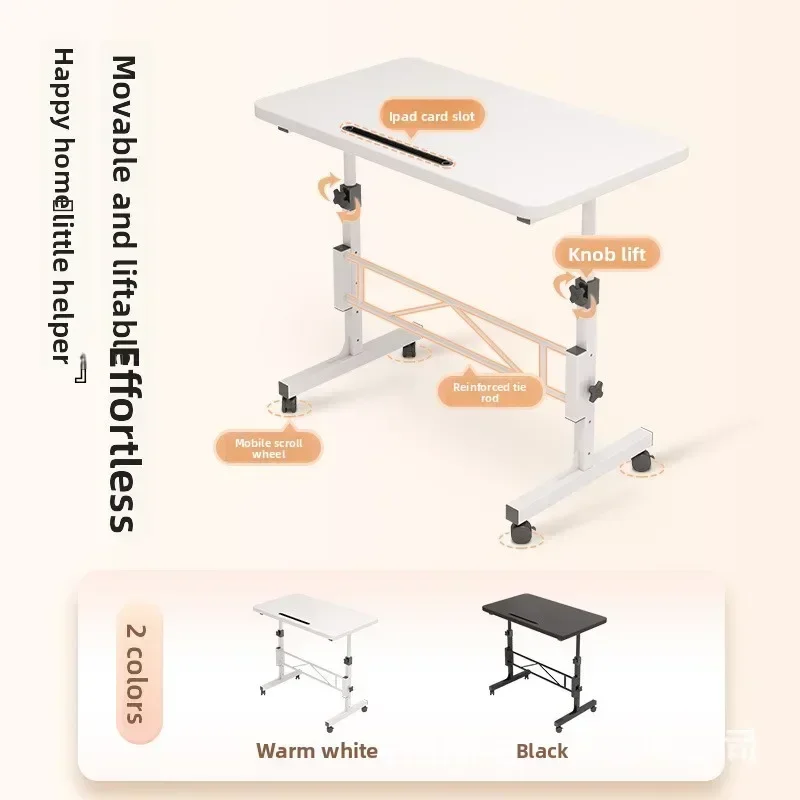 Household Goods Computer Desk Student Study Table Movable Lifting Desk Desk Writing Desk Workbench