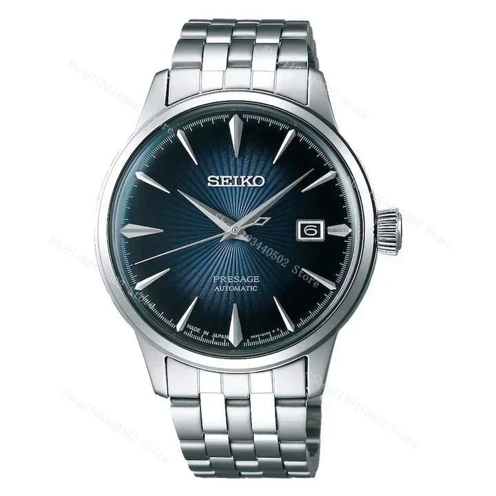 New SEIKO Presage Men\'s Automatic Machinery Japanese Stainless Steel Fashion Business Leisure Quartz Watch