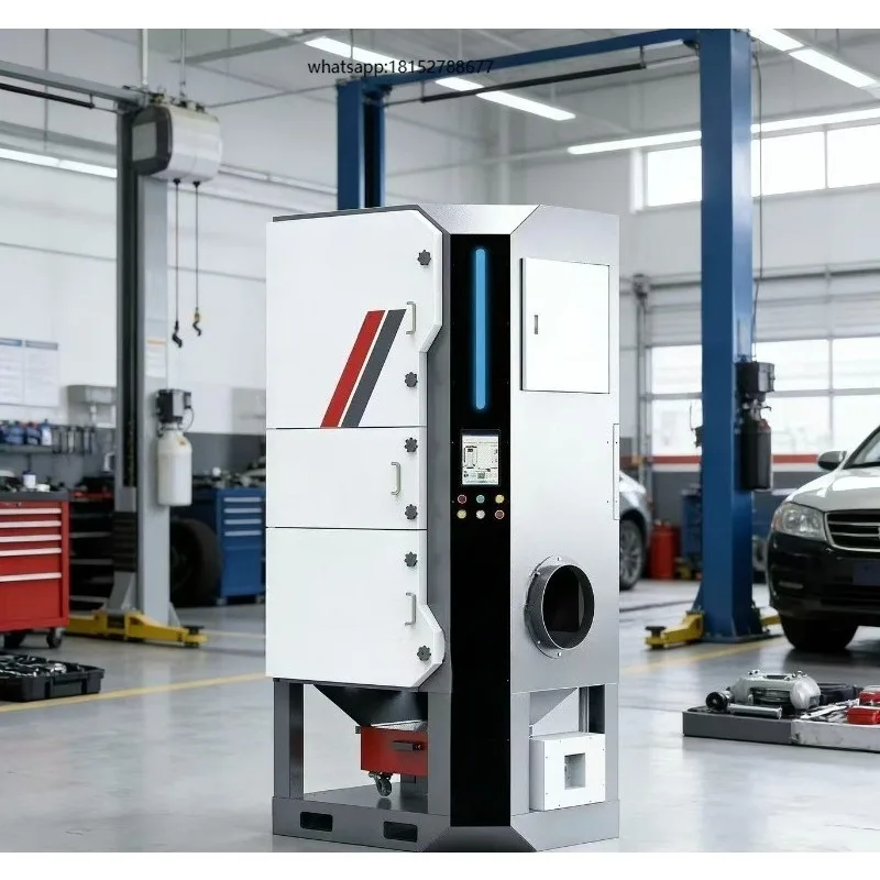Automatic Cleaning Pulse Jet Dust Collector Industrial Fume Purifier 99% Efficiency Engine Pump Cutting Welding