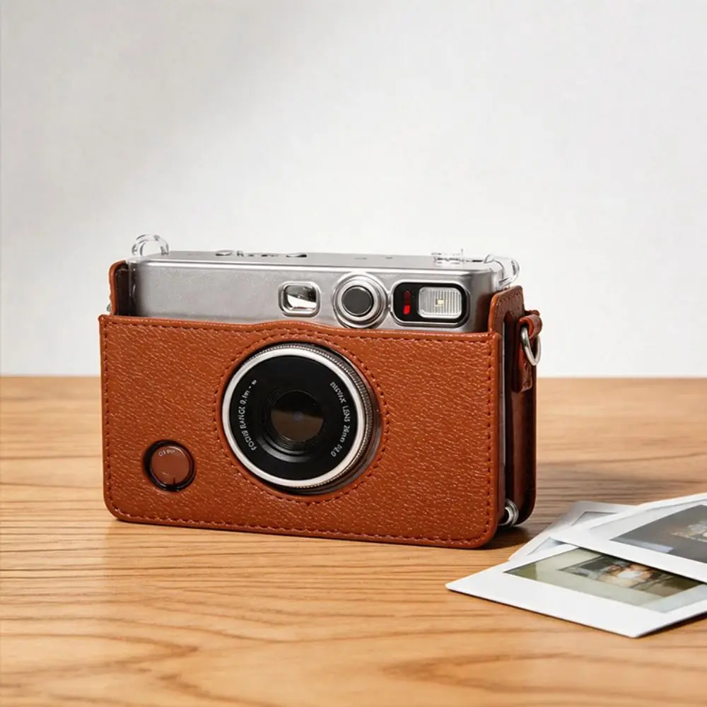 PU Leather Instant Camera Storage Bag Dustproof Scratch Resistant Carrying Case Shockproof for Fujifilm Instax Mini EVO view 4