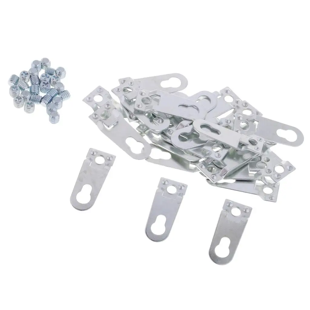 Picture Frame Fixing Keyhole Hangers Heavy Duty Ring Hooks for Photo Frames Wall Home Improvement