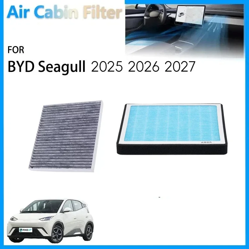 Cabin Filter For BYD Seagull 2025 2026 2027 Dolphin Mini Accessories Activated Carbon Fragrance Cleaning Air Conditioner Parts