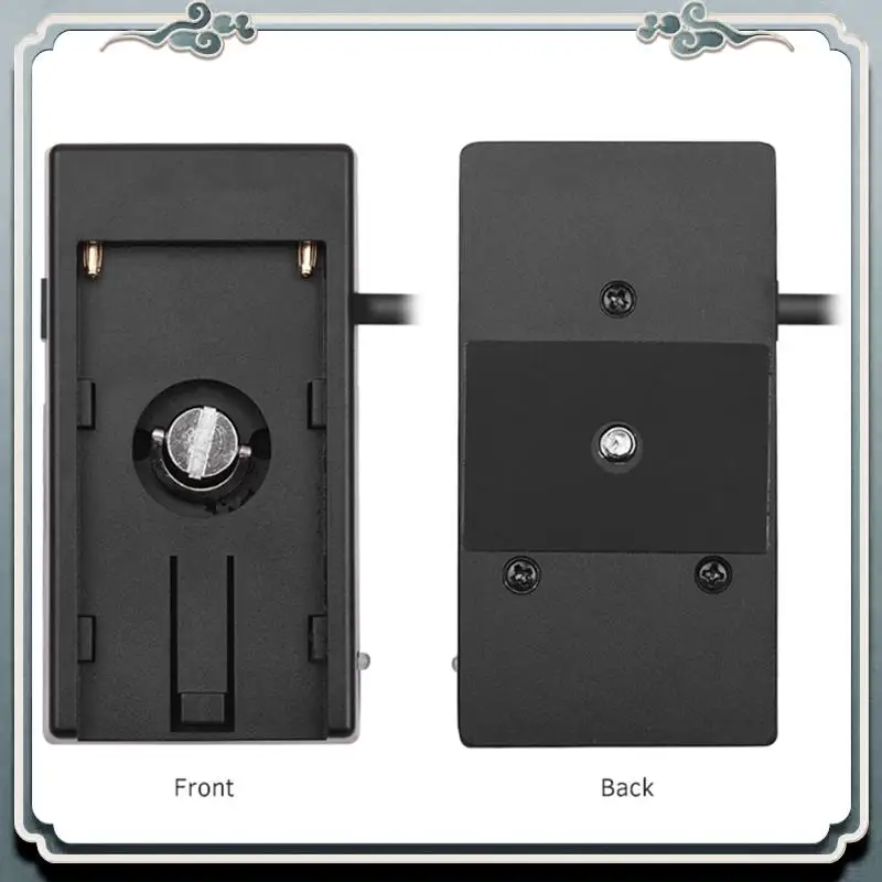 

Premium Cinema Camera BMPCC 4K Power Supply Mount Plate Adapter With Spring Cable For Sony NP-F970 F750 F550 Battery Black