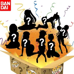 BANDAI postać z Anime szczęście wybuch tajemnicze pudełko postać pudełko z niespodzianką PVC Aciton seksowna dziewczyna postać Anime prezent dla rodziny goszczącej