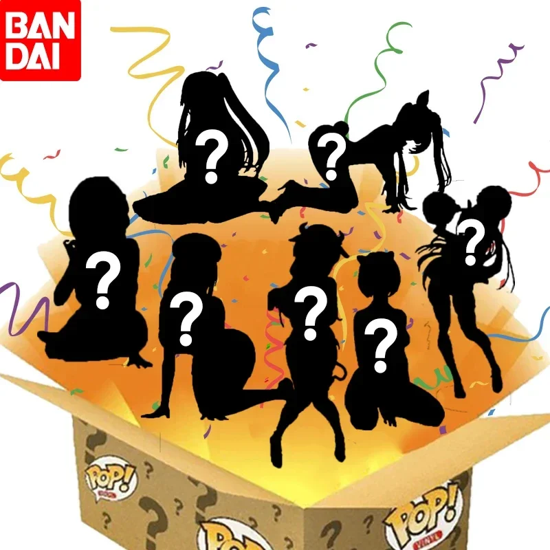 BANDAI Anime Character Luck Explosion Mysterious Box Character Blind Box PVC Aciton Sexy Girl Character Anime Homestay Gift Gift