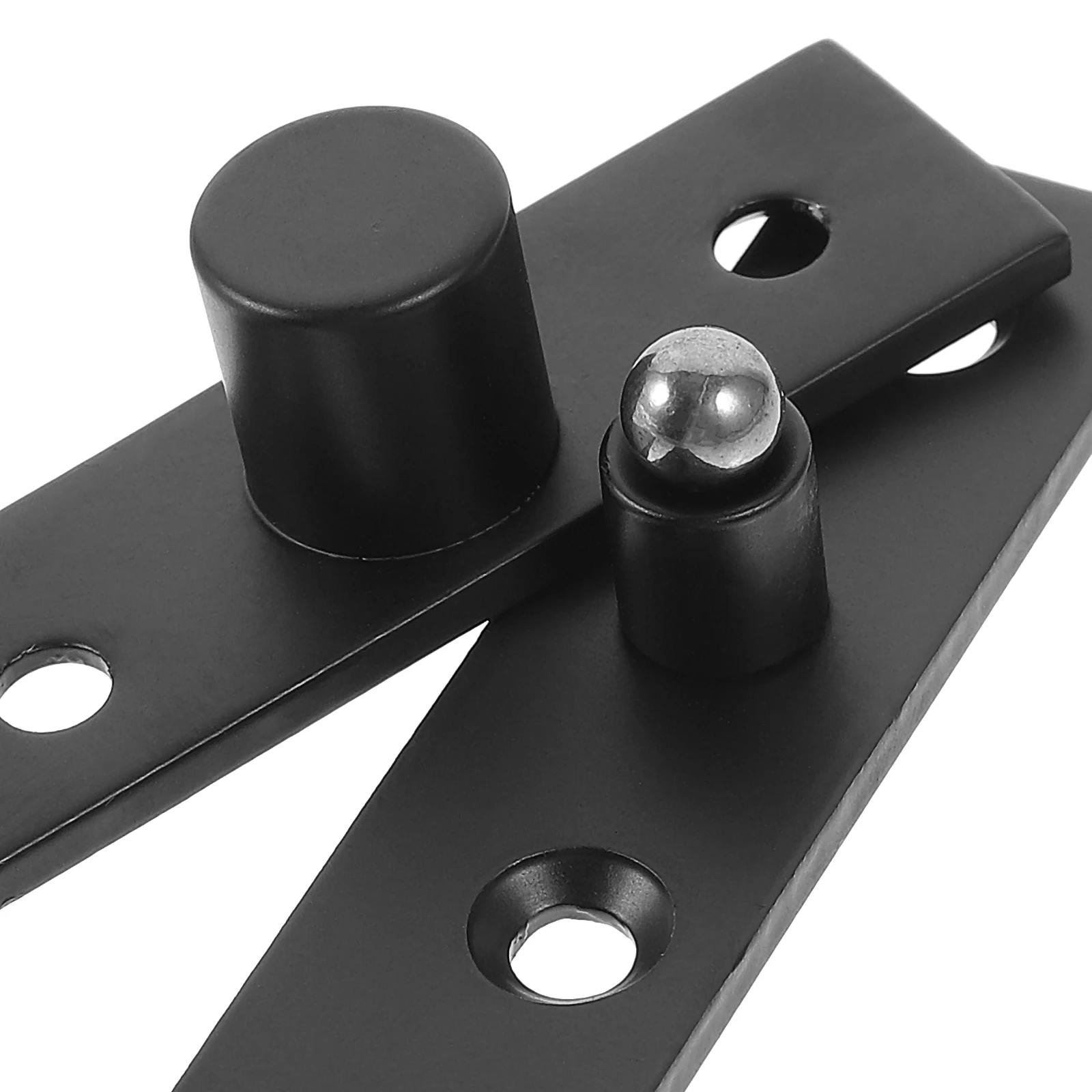 

1pc 360 Degree Rotating Door Hinge Small Size Black Eccentric Pivot Hidden Furniture Hinges Suitable Various Doors