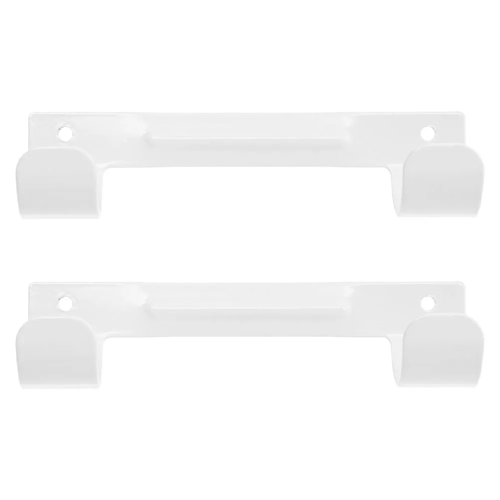 

2pcs Ironing Board Hanger Wall Mount Heavy Duty Iron Board Holder Space Saving Laundry Room Storage Hook Household Hanging Rack