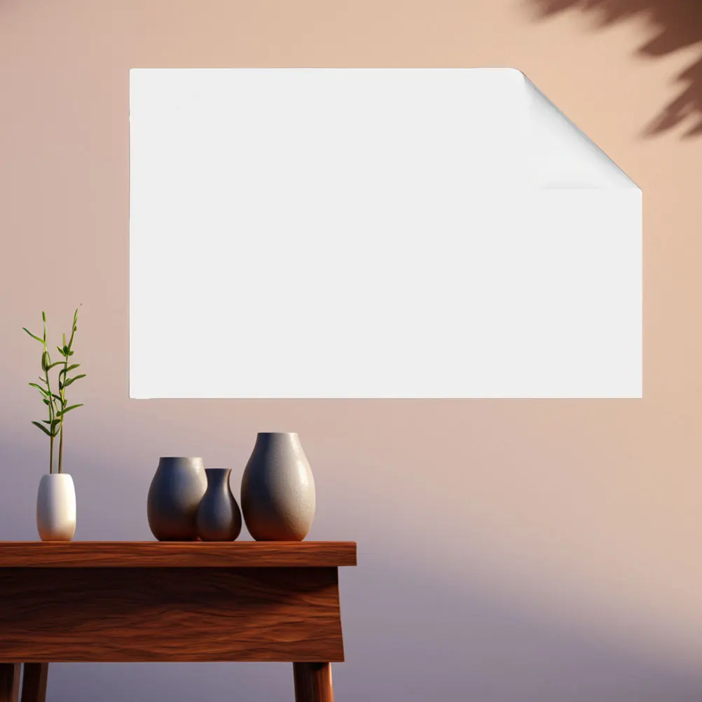 2 Rolls Large Dry Erase Board Sticker Static Cling Whiteboard Reusable Smooth Surface For Wall Office School Home Pp Material
