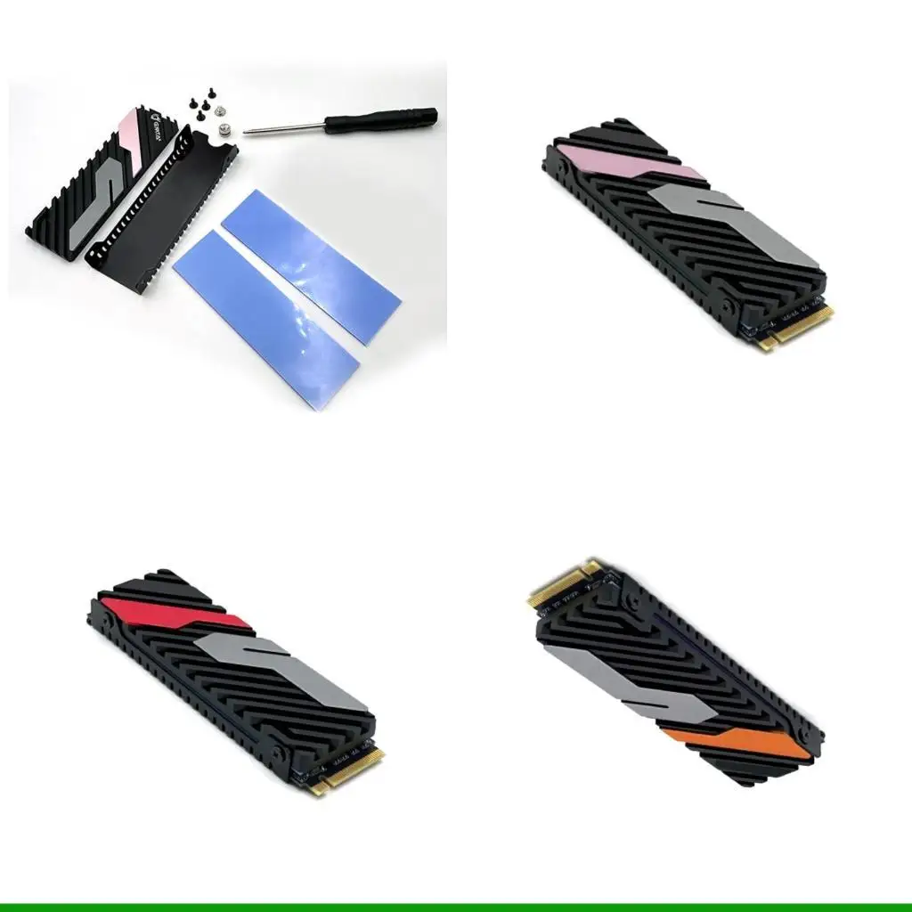 

U55C Металлический радиатор для M.2 NVME твердых дисков и игровых консолей Усовершенствованный радиатор охлаждения