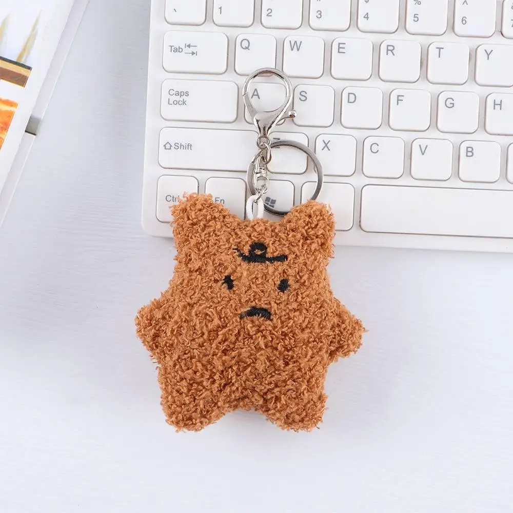 Hanging Keychain Girl Decoration Keychain Dolls Toy Doll Plush Doll Plush Keychain Frustrated Bear Plush Keyring Car Key Ring