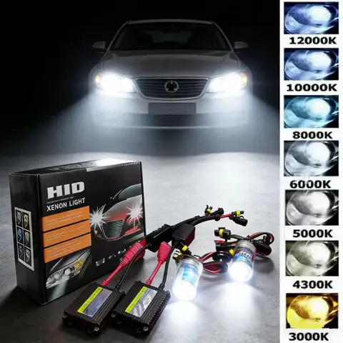 2X Xenon H7 H4 H1 H3 H11 9005 9006 880 Car Headlights Bulbs 12V 55W Ballast Light Kit 3000K 4300K 6000K 8000K 12000k Lamp HID