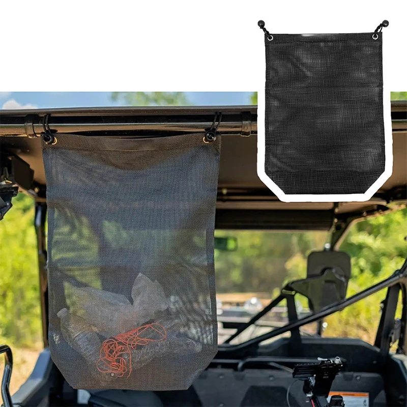 

Universal UTV/Golf Cart/Marine/Outdoor Trash Mesh Bag Beach Buggy Trash Storage Bag Outdoor Trash Tote Wear Resistant Trash Bag