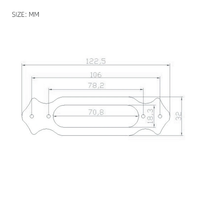 4Pcs Single Coil Pickup Changed into Acoustic Guitar Sound Hole Pickups Support Bracket Cover Single Coil Pickup Ring Plates