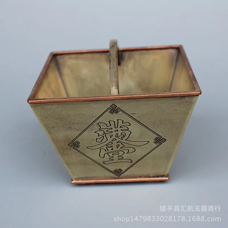 Antique Miscellaneous Items: Republic of China Era Pure Copper, Nickel-Plated White Copper, Antique-Style Retro Pen Holder, Four