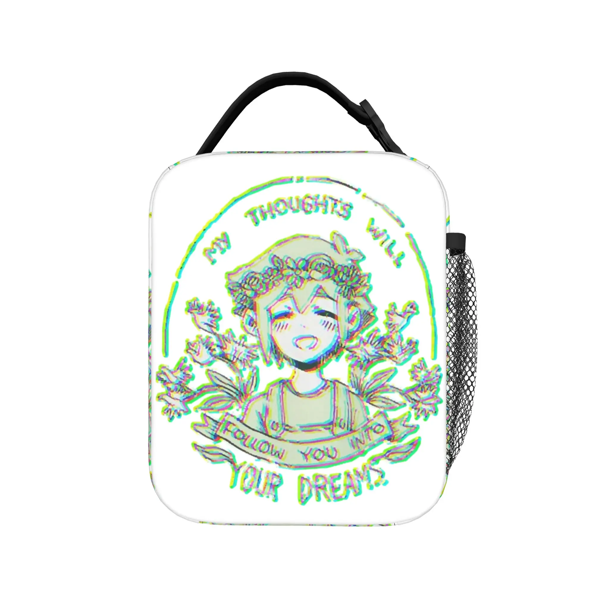 Omori My Thoughts Will  Basil Thermal Insulated Lunch Bags for Work  Portable Food Bag Container Cooler Thermal Lunch Box