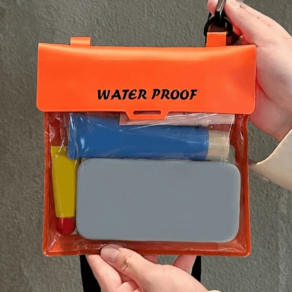 Large Capacity Waterproof Phone Case Adjustable With Waist Strap Swimming Waist Pack Touch Screen Transparent