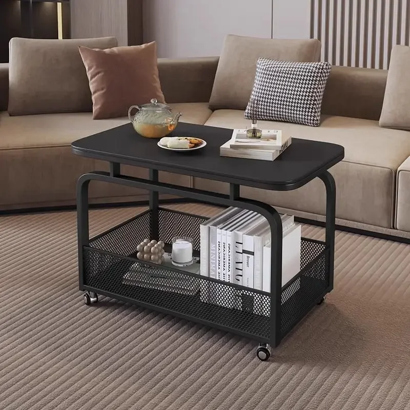 طاولة جانبية للأريكة المتنقلة لغرفة المعيشة، طاولة قهوة صغيرة فاخرة وخفيفة الوزن #2