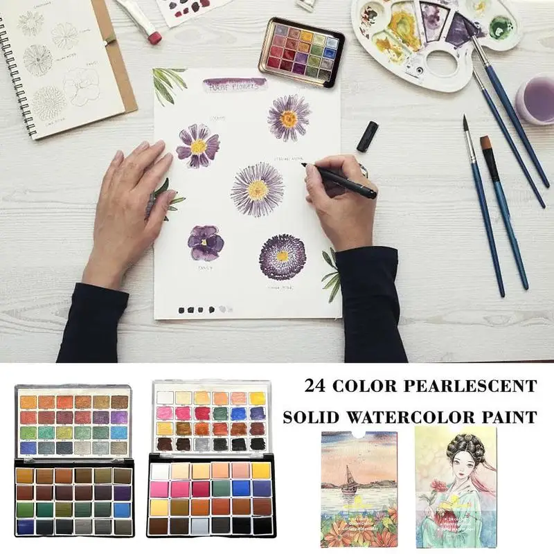 

Paints For Color Set Of 24 Painting Drawing Glossy Colors Multifunctional Art Painting Kits For Nail Art Crafts DIY Calligraphy