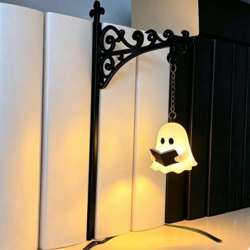 Warm Glow Bookshelf Library Lantern Mini Hanging Desk Night Lamp for Home Study Reading Nook Perfect Bookworm Gift view 2