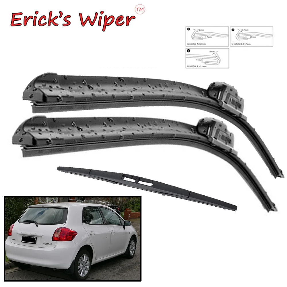 Erick's Wiper Front & Rear Wiper Blades Set For Toyota Auris MK1 2006 - 2012 Japan Built Windshield Windscreen Window 26"16"12"