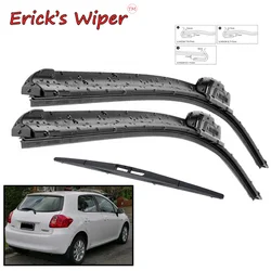 Erick's Wiper Front & Rear Wiper Blades Set For Toyota Auris MK1 2006 - 2012 Japan Built Windshield Windscreen Window 26