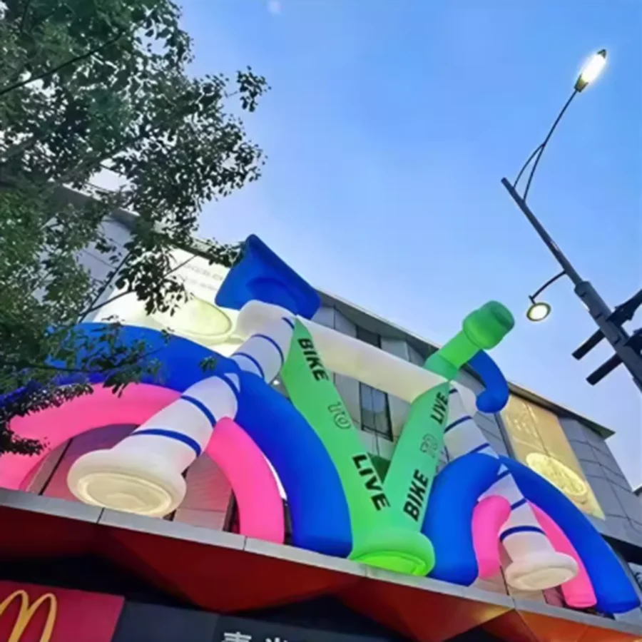 

Модель велосипеда для спортивных игр, настраиваемые надувные велосипеды для украшения велосипедных мероприятий