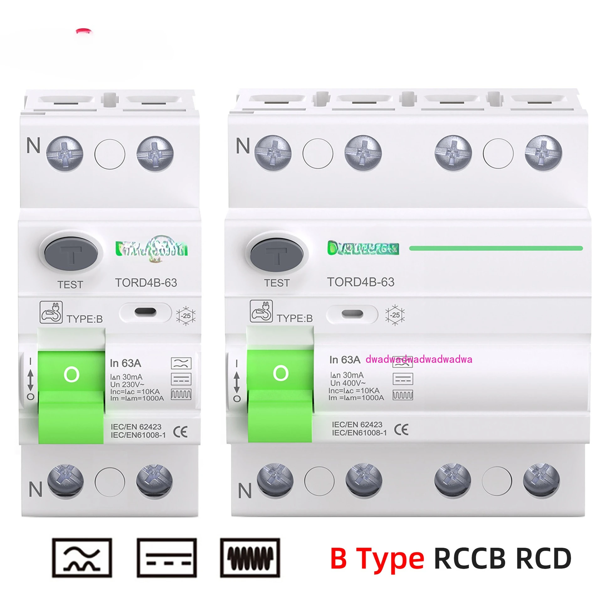 

Type B leakage circuit breaker leakage protector 2P4P63A