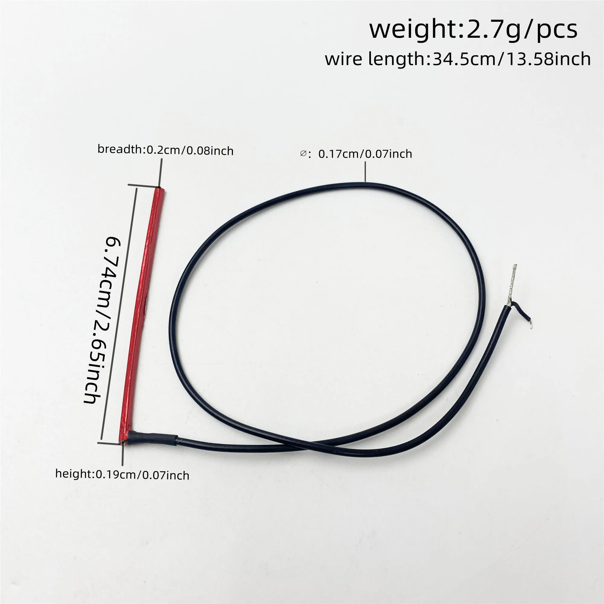 High-Sensitivity Red Saddle-Type Folk Guitar Pickup Rod Type Passive Sensor Ukulele Pickup Rod
