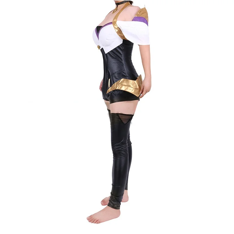 Game LOL Spirit Blossom Ahri Cosplay KDA Tight Costume Sexy Girls Anime Dress Jumpsuits Party Halloween Suits Wig Ears