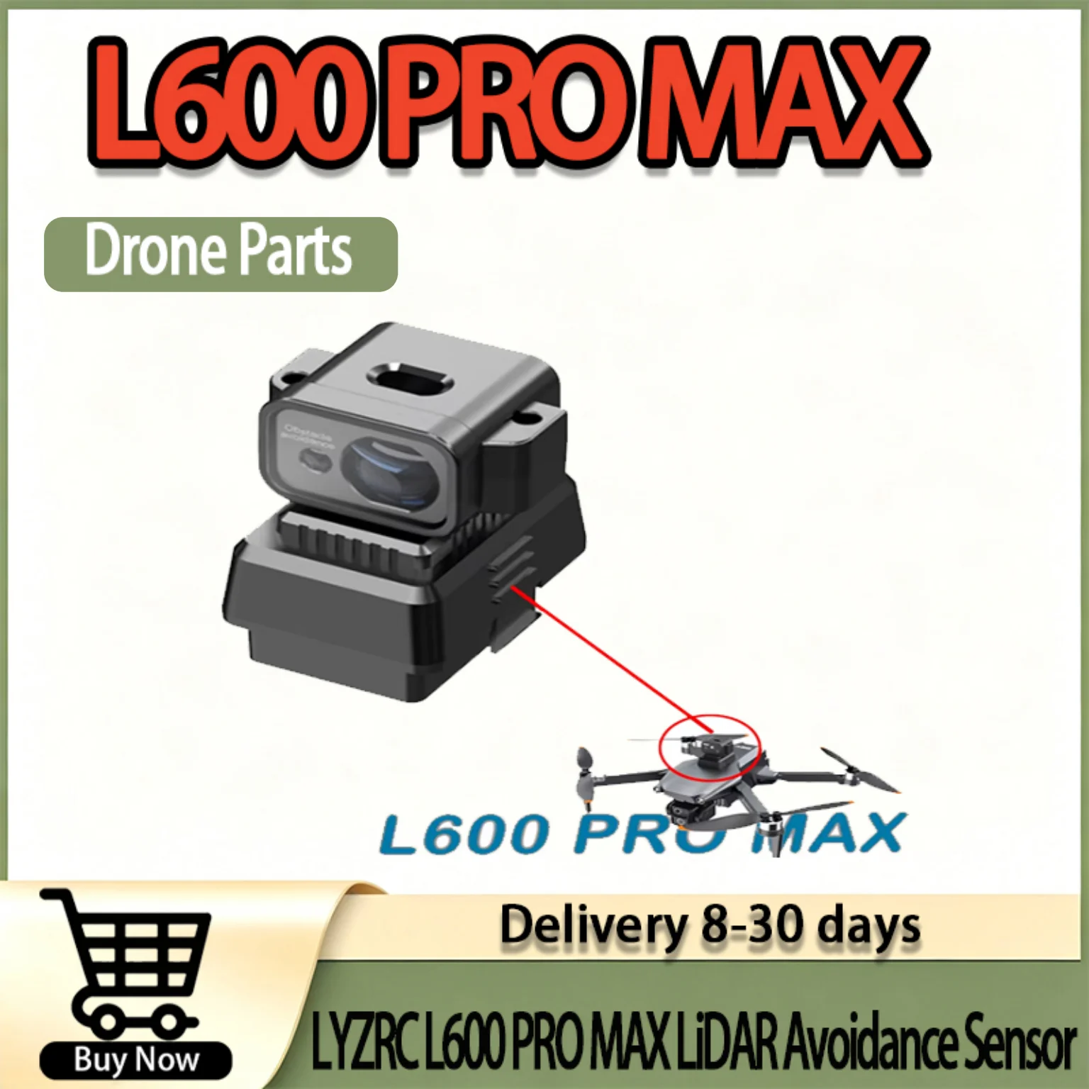 Stellar LiDAR Laser 360° Obstacle Detection Module Premium Anti-Collision Avoidance Spare Part for LYZRC L600 PRO MAX Drone