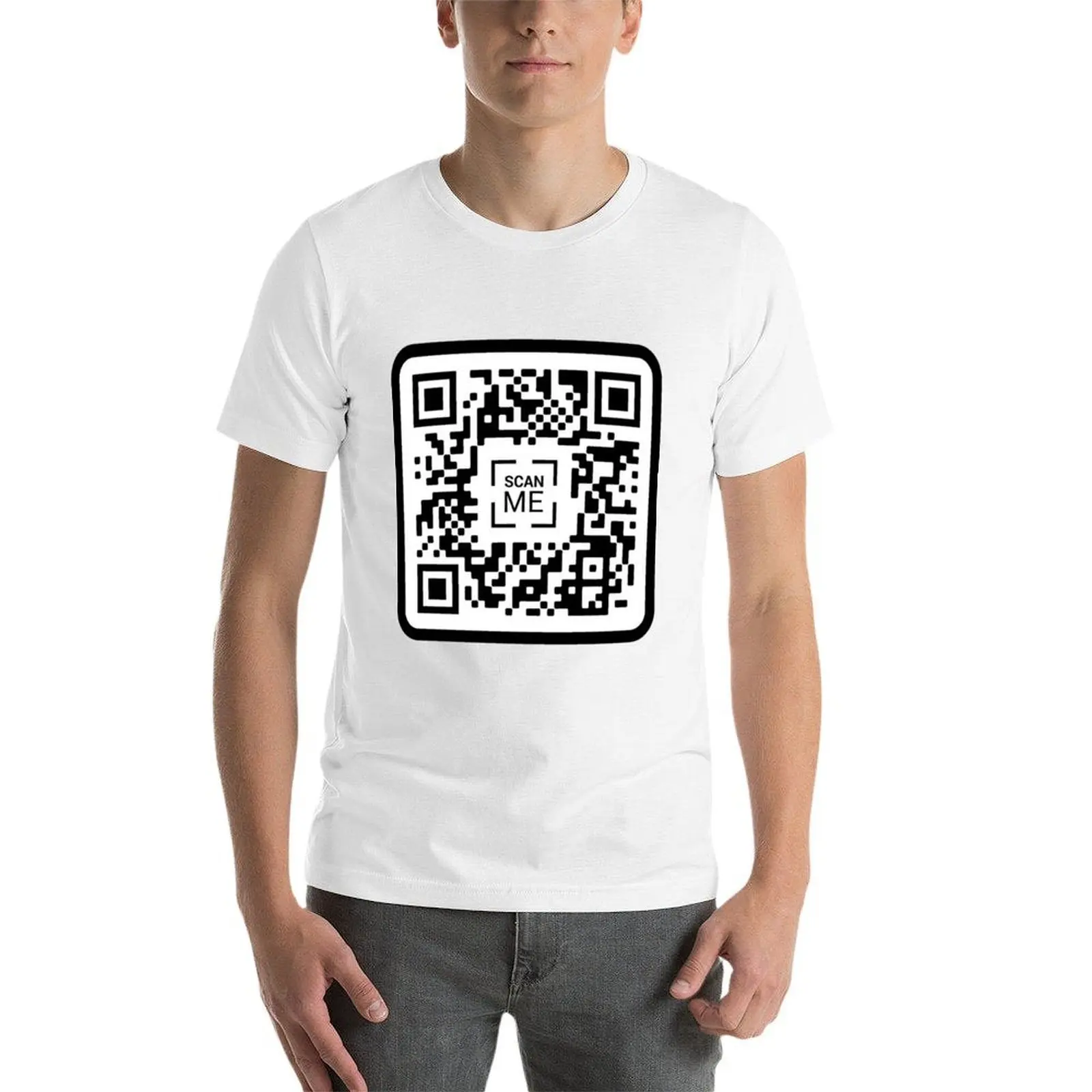 Xvideos QR Code تي شيرت رجل تي شيرت القطن عالية الجودة تي شيرت رجل القطن تي شيرت