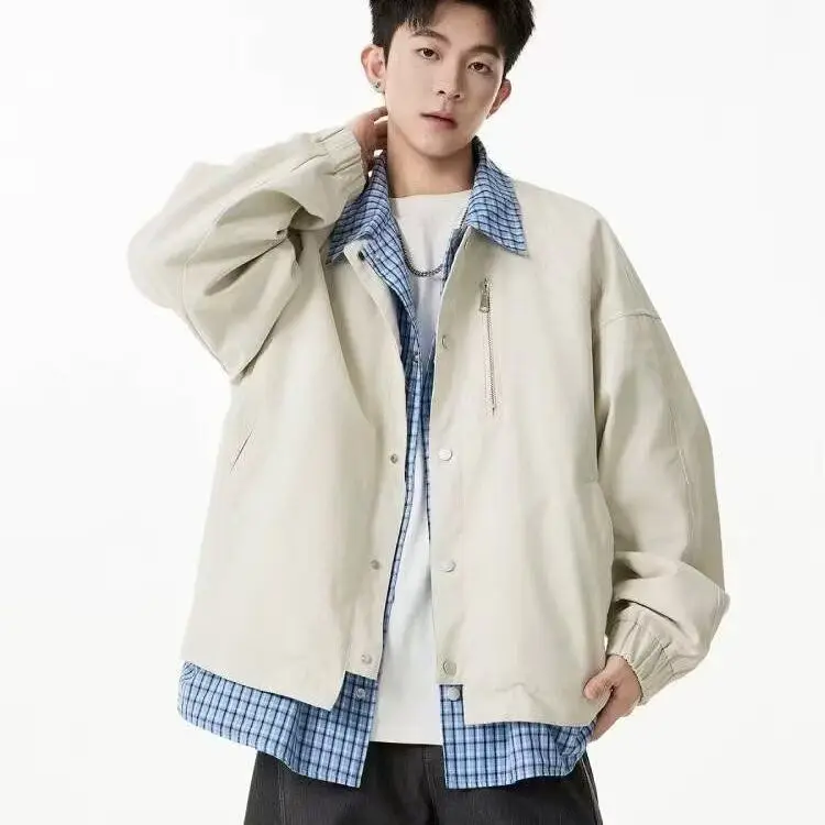 

Свободная повседневная женская верхняя одежда Jaet с вышивкой, осень-зима, новинка, сине-белая клетчатая цветная блузка с отложным воротником, искусственная ...