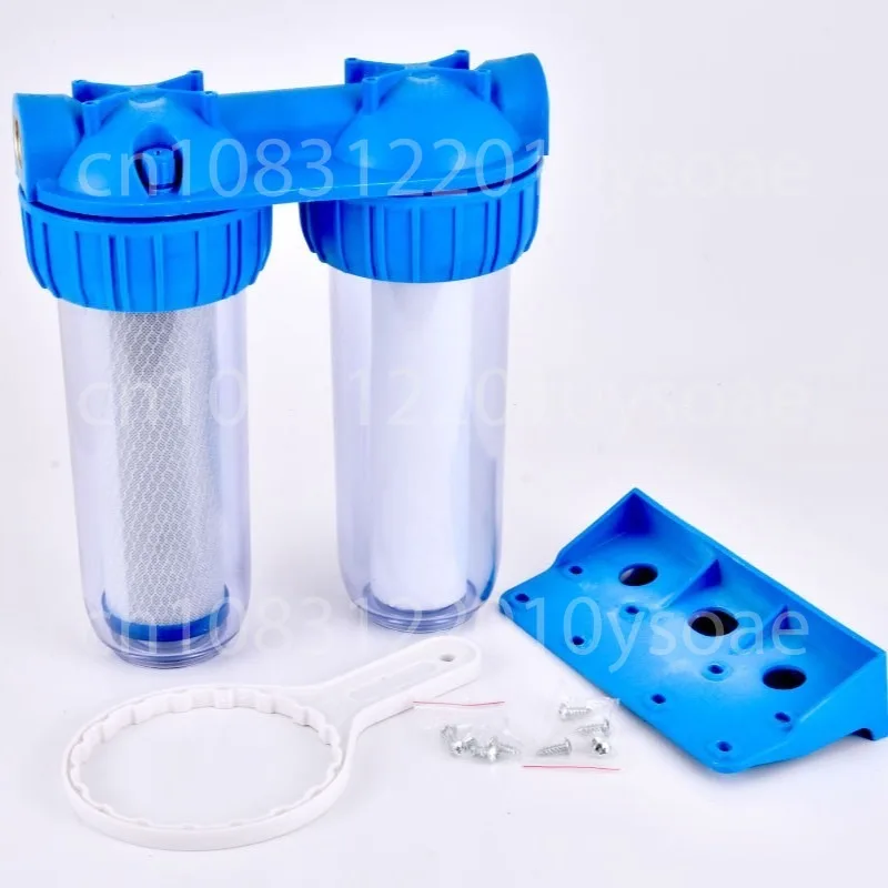 10 Inch Two-stage Double-stage Transparent Bottle Italian Pre-filter Household Kitchen Tap Water Pipe Filter Water Purifier