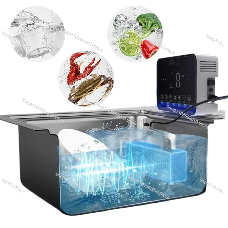 commercial restaurant multifunction ultrasonic mini dish washing machine vegetable food cleaner machine support