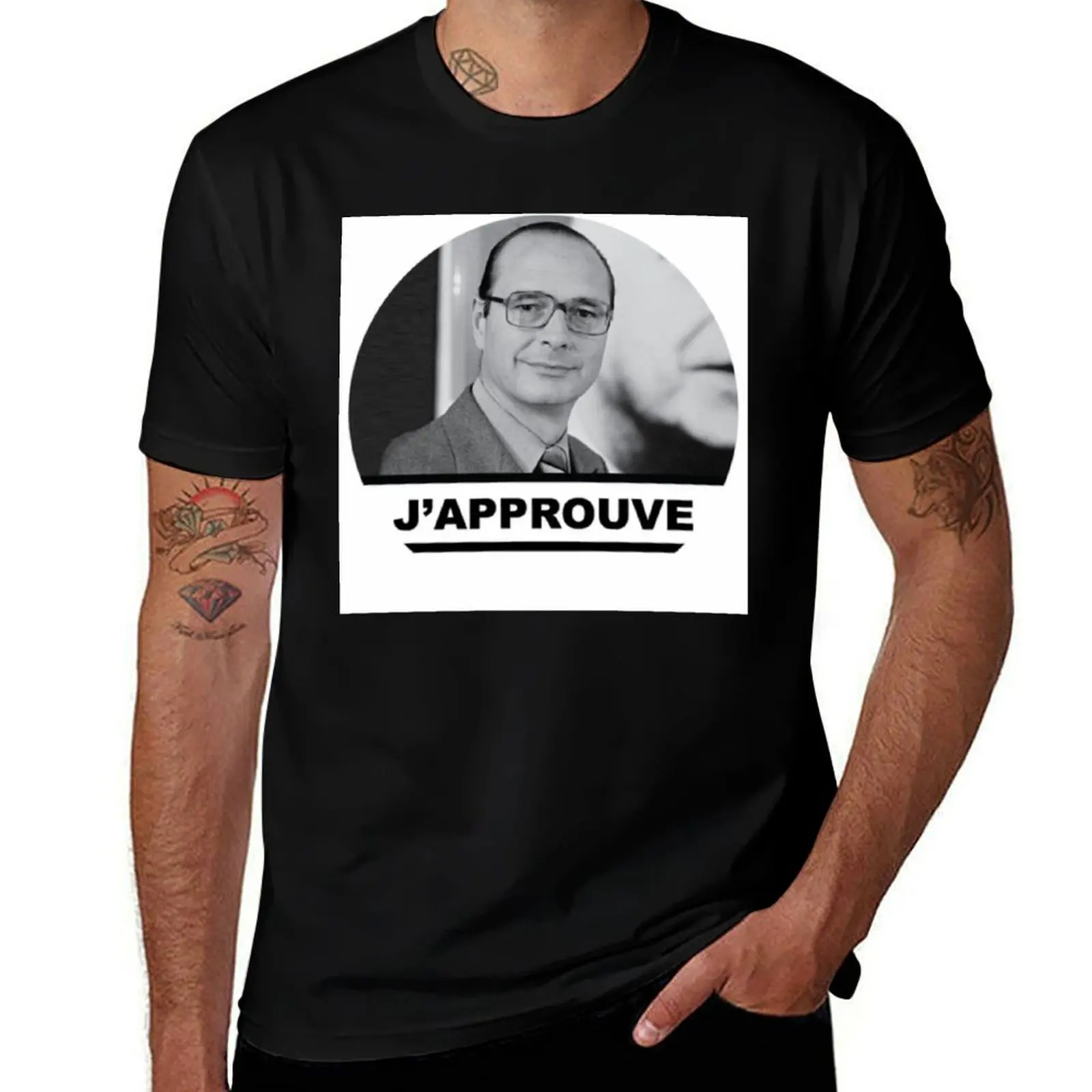 Jacques Chirac I agree french swag T-Shirt t shirts for man graphic vintage T-Shirt