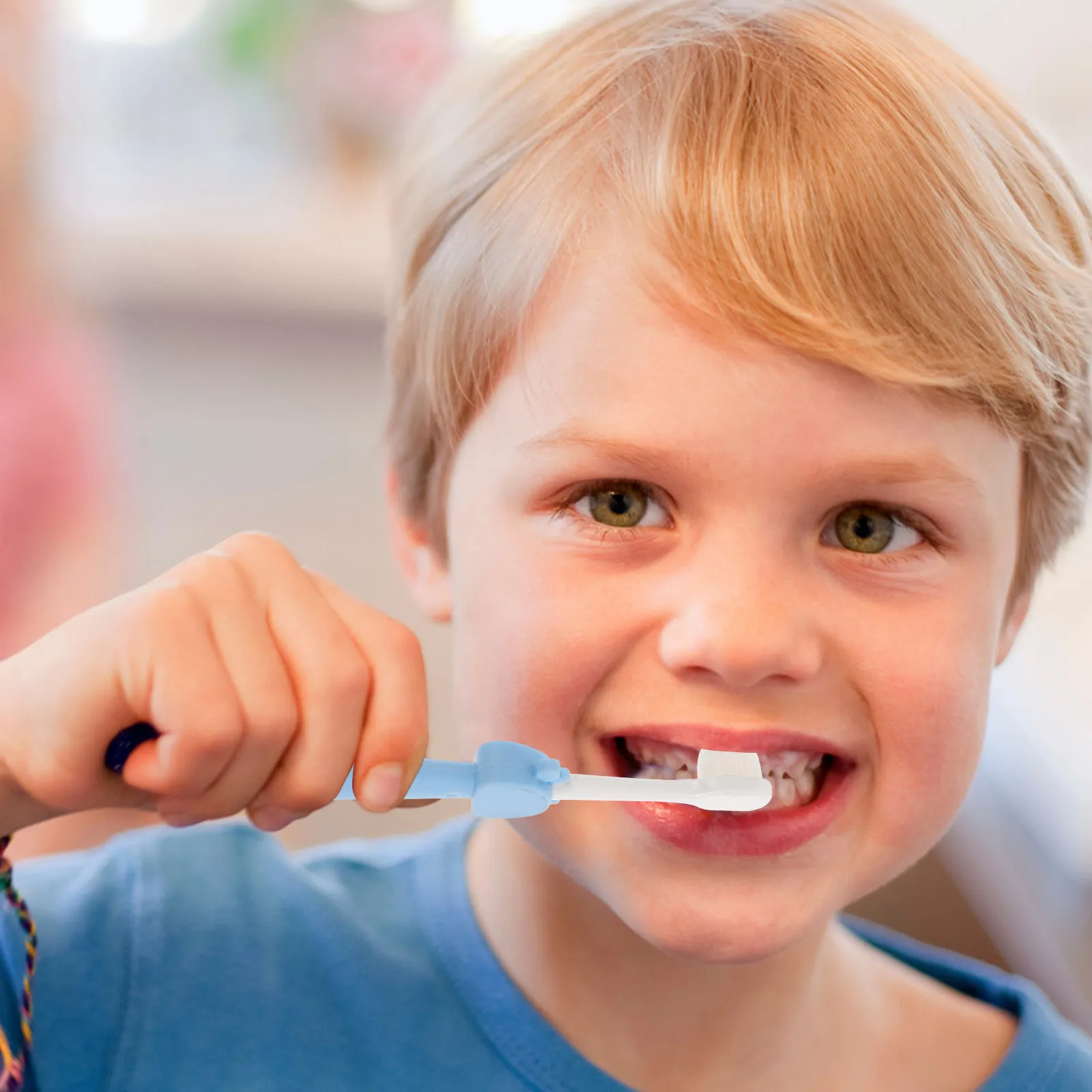 

3Pcs Baby Toothbrush Set Bristles Gentle on Gums Cartoon Theme Non-Slip Handle Deep Cleaning Kids Toothbrush for Home