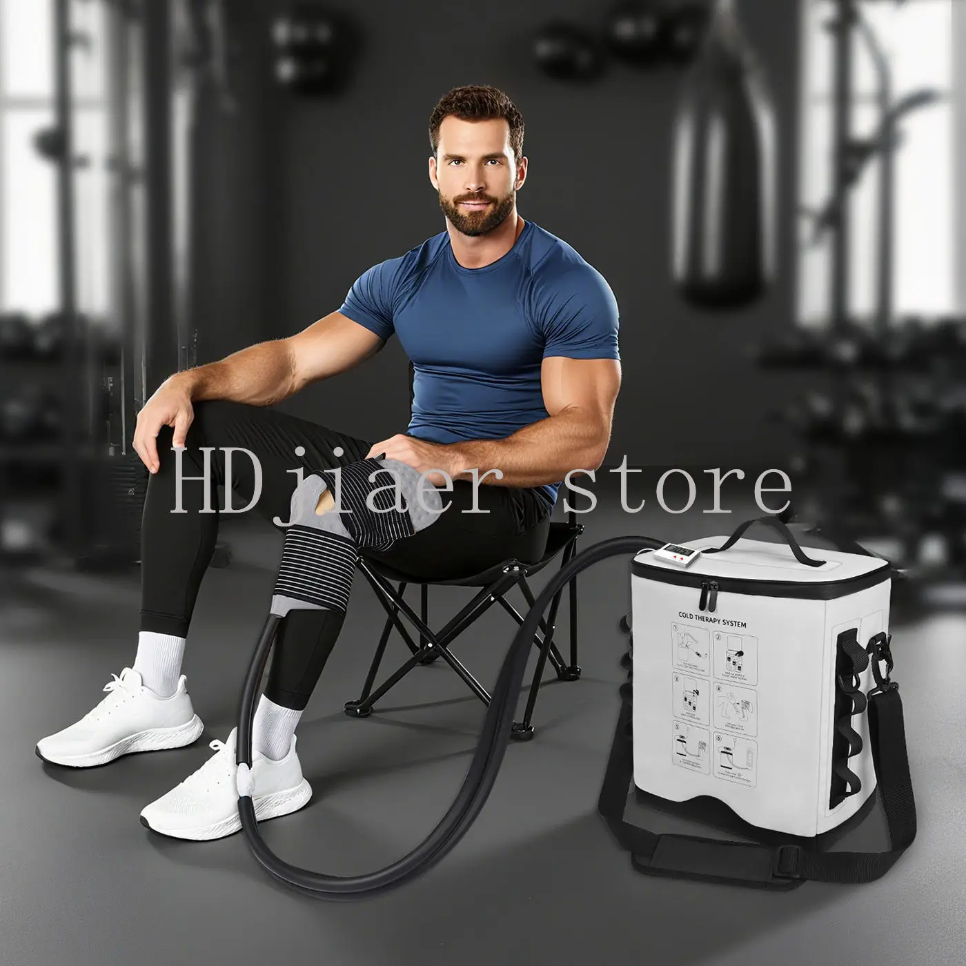 

Portable Water Circulation Cold Therapy Machine - Ice Therapy Device for Post-Knee Surgery Recovery