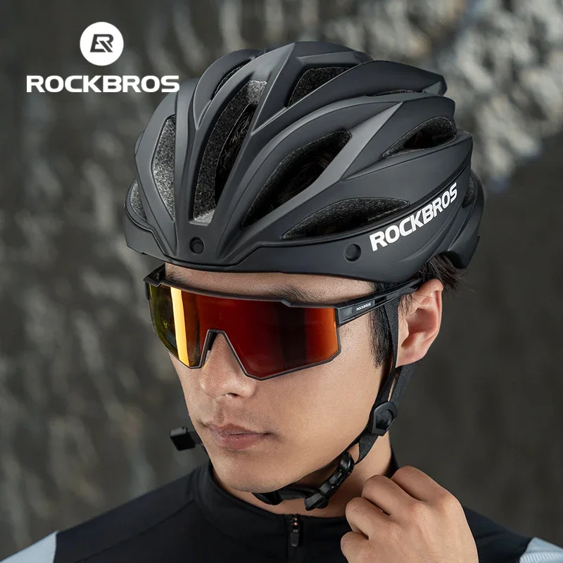 ROCKBROS Bicycle Helmet Cycling Ultralight Adjustable Helmet Electric Scooter Men Women MTB Road Helmet With Magnetic Goggles