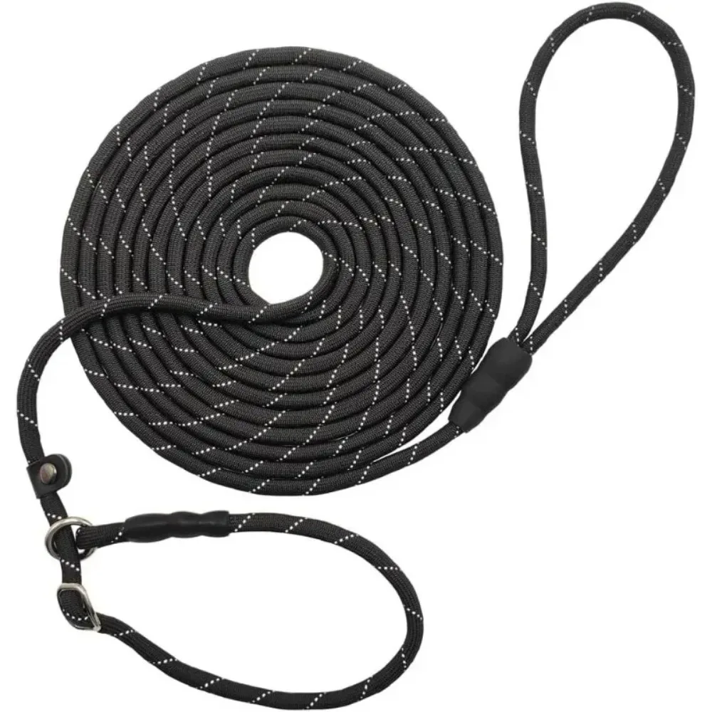 Anti-Choke Slip Lead Dog Leash, Reflective 1/3” Rope Leash Long Training Lead for Small Medium Dogs 3 Meters * 1.0CM