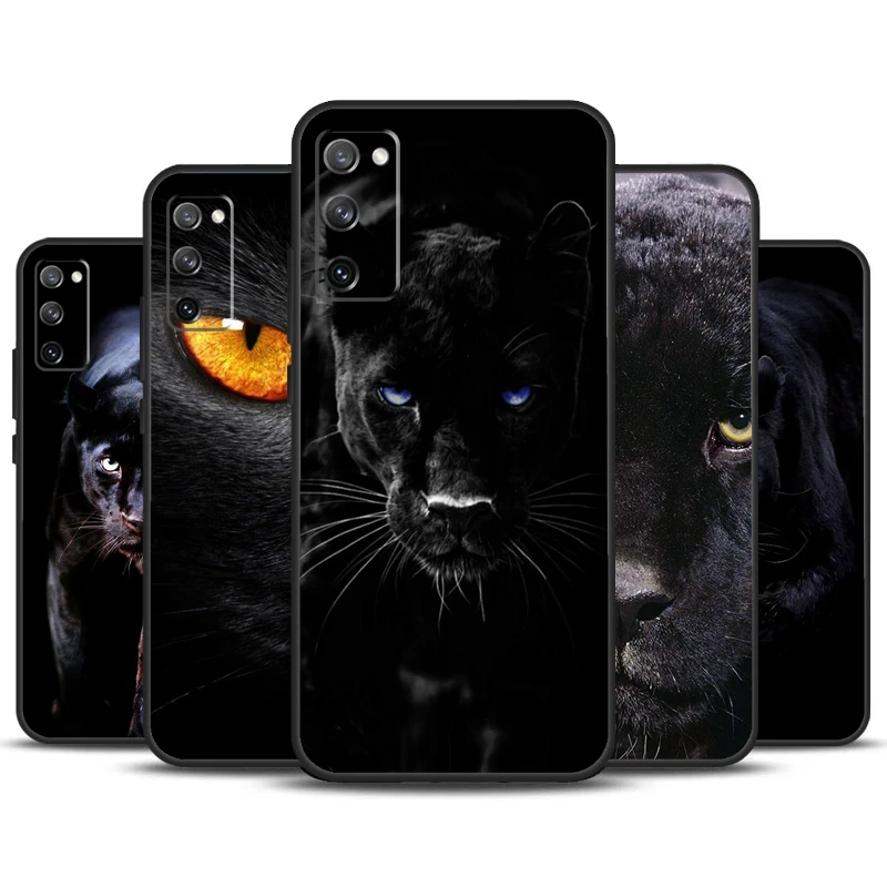 Cheetah Panther Case For Samsung Galaxy S24 S23 S22 Ultra S21 S20 FE Note 10 Plus Note 20 S8 S9 S10 Cover