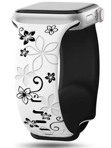 Cinturino inciso per cinturino Apple Watch 40mm 44mm 41mm 49mm 45mm 38mm 42mm braccialetto in silicone per iwatch serie 9 7 se 6 5 4 8 ultra