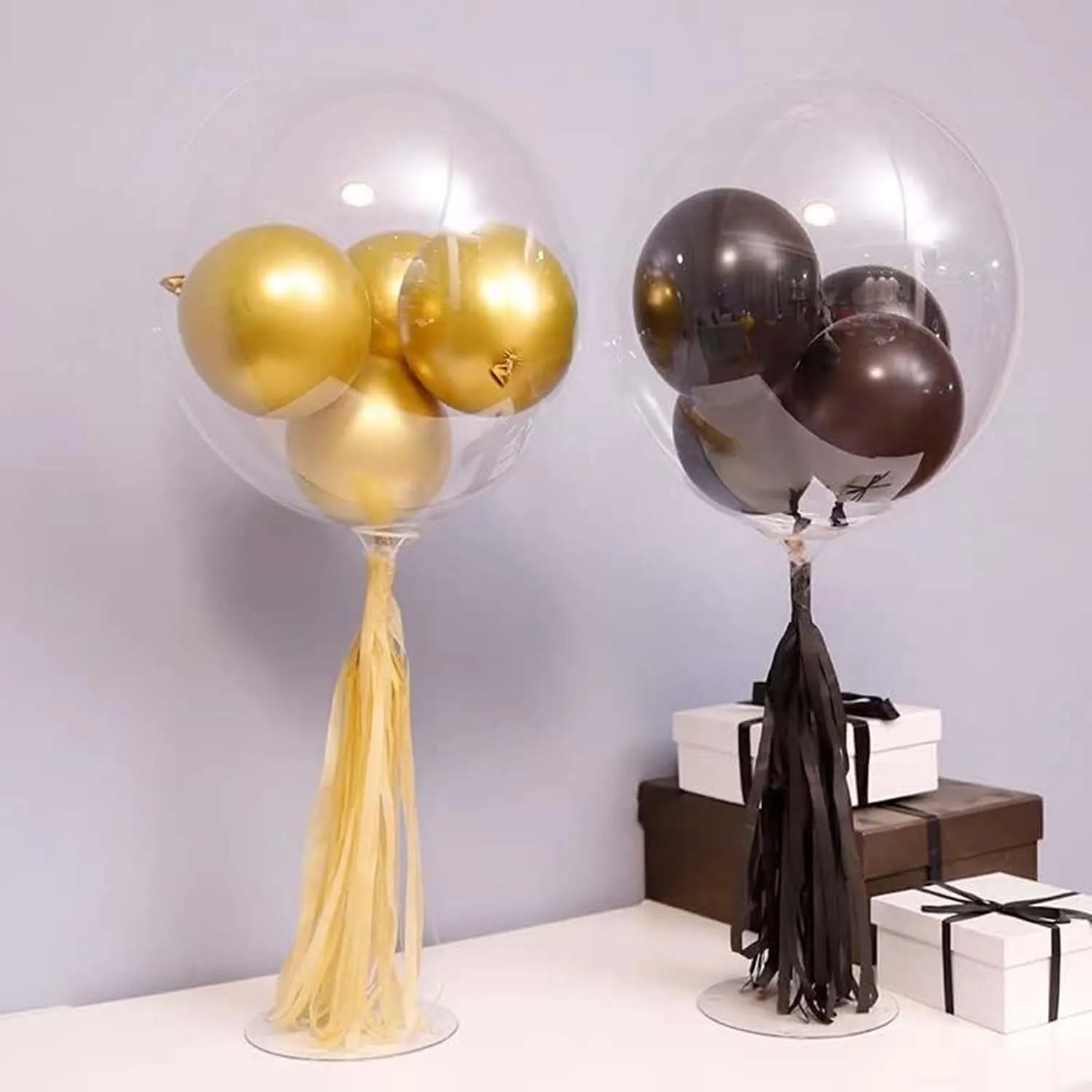 10 zestawów stojaków na balony z pojedynczą głowicą 40 cm odpowiednich na urodziny, sekrety, rocznice — zdjęcie 4