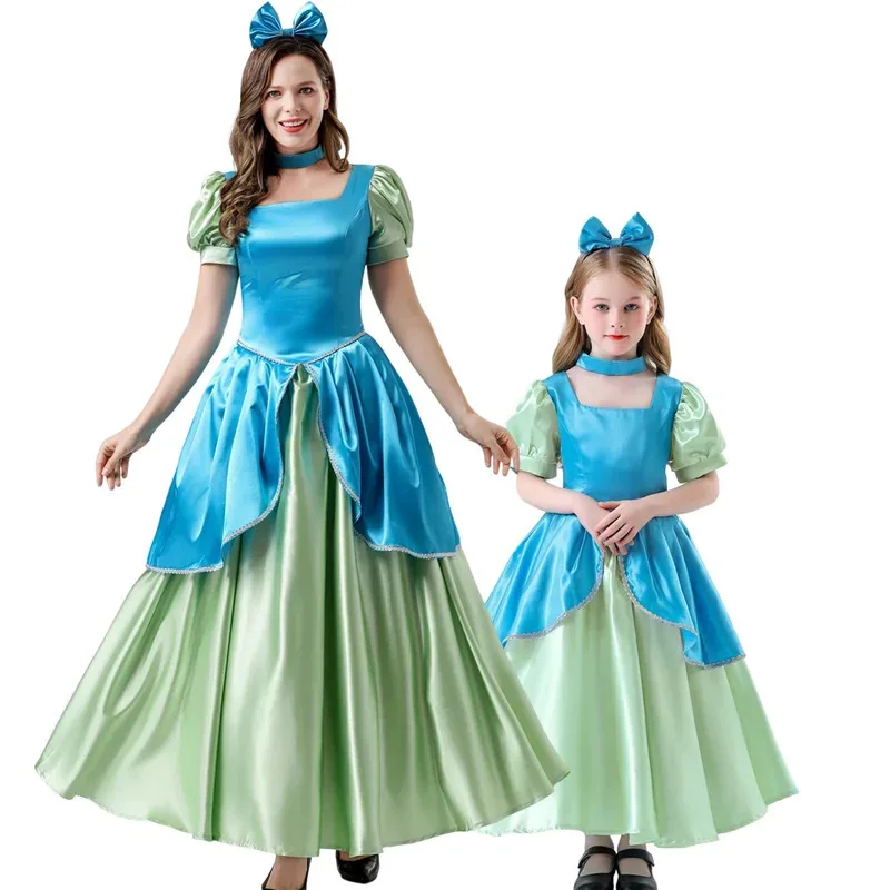 2025 11 Adult Child Drizella Princess Anastasia Woman Cosplay Evil Step Sister StepSisters Halloween Costume for Girls - view 5