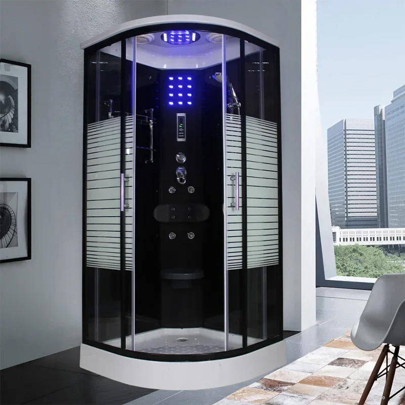 Simple Tempered Glass Shower for Bathroom Easy Installation Sturdy Construction Space Saving Long Lasting Durable Build